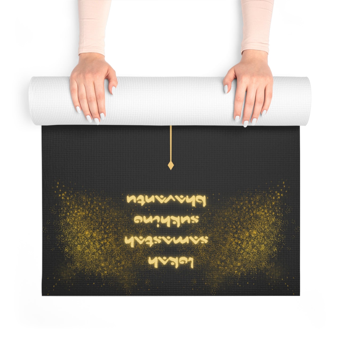 Chamanic Enlightened Yoga Mat (Black & Gold)