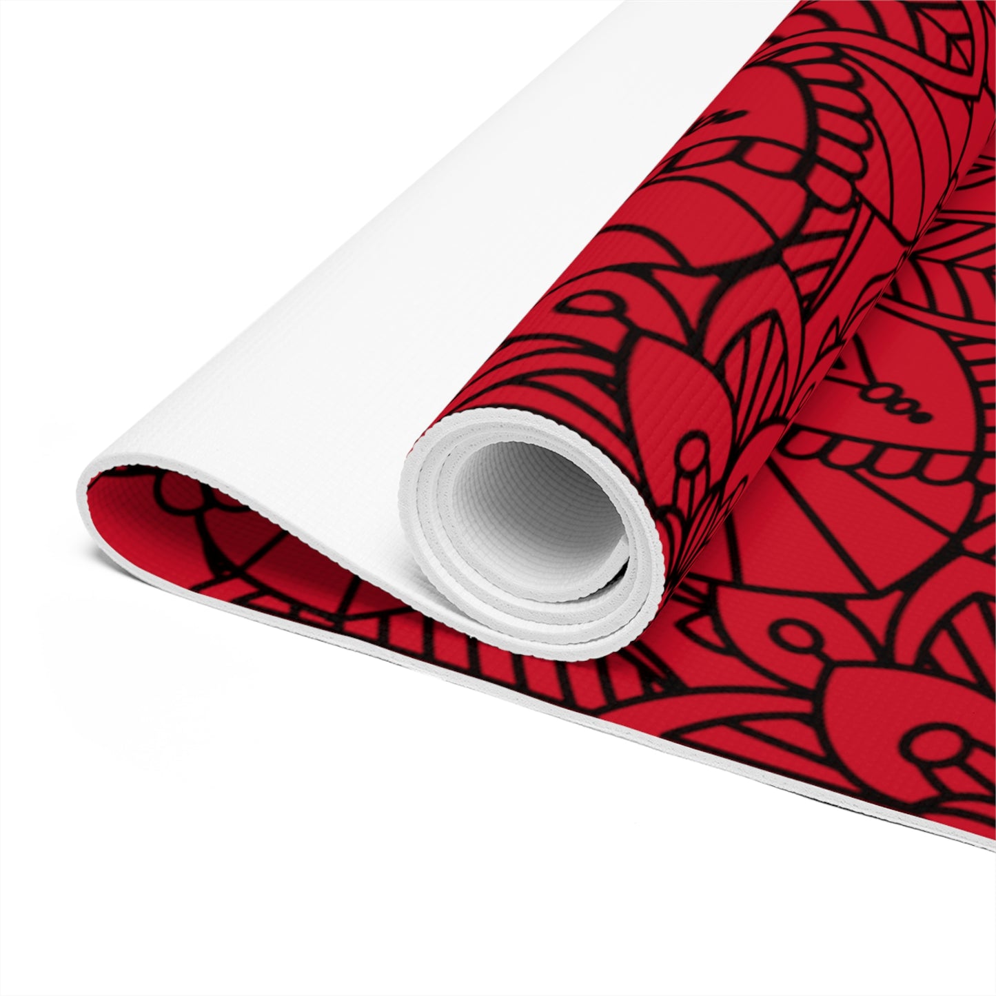 Chamanic Mandala Yoga Mat (Red)