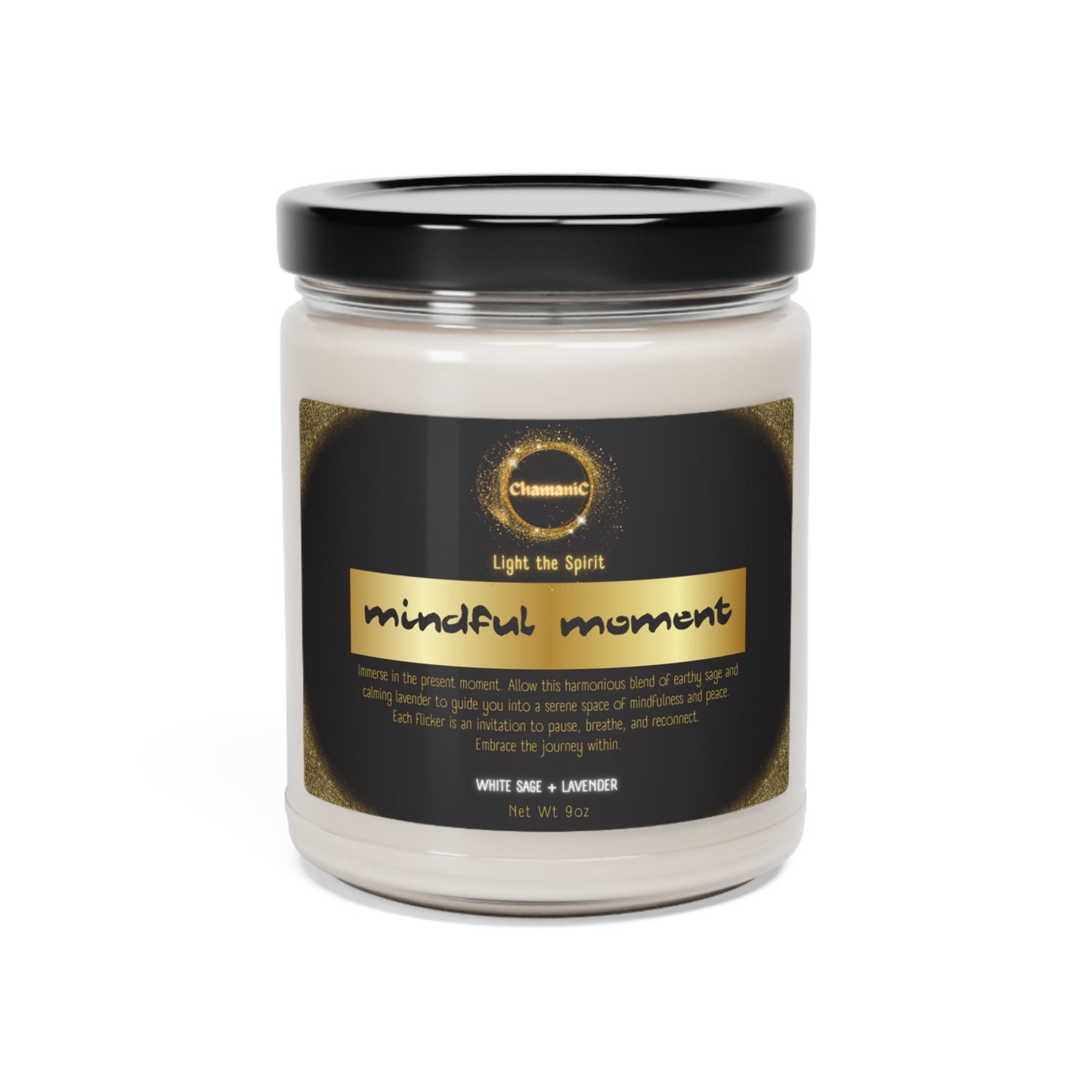 Mindful Moment Sage + Lavender 9 Oz Candle by Chamanic