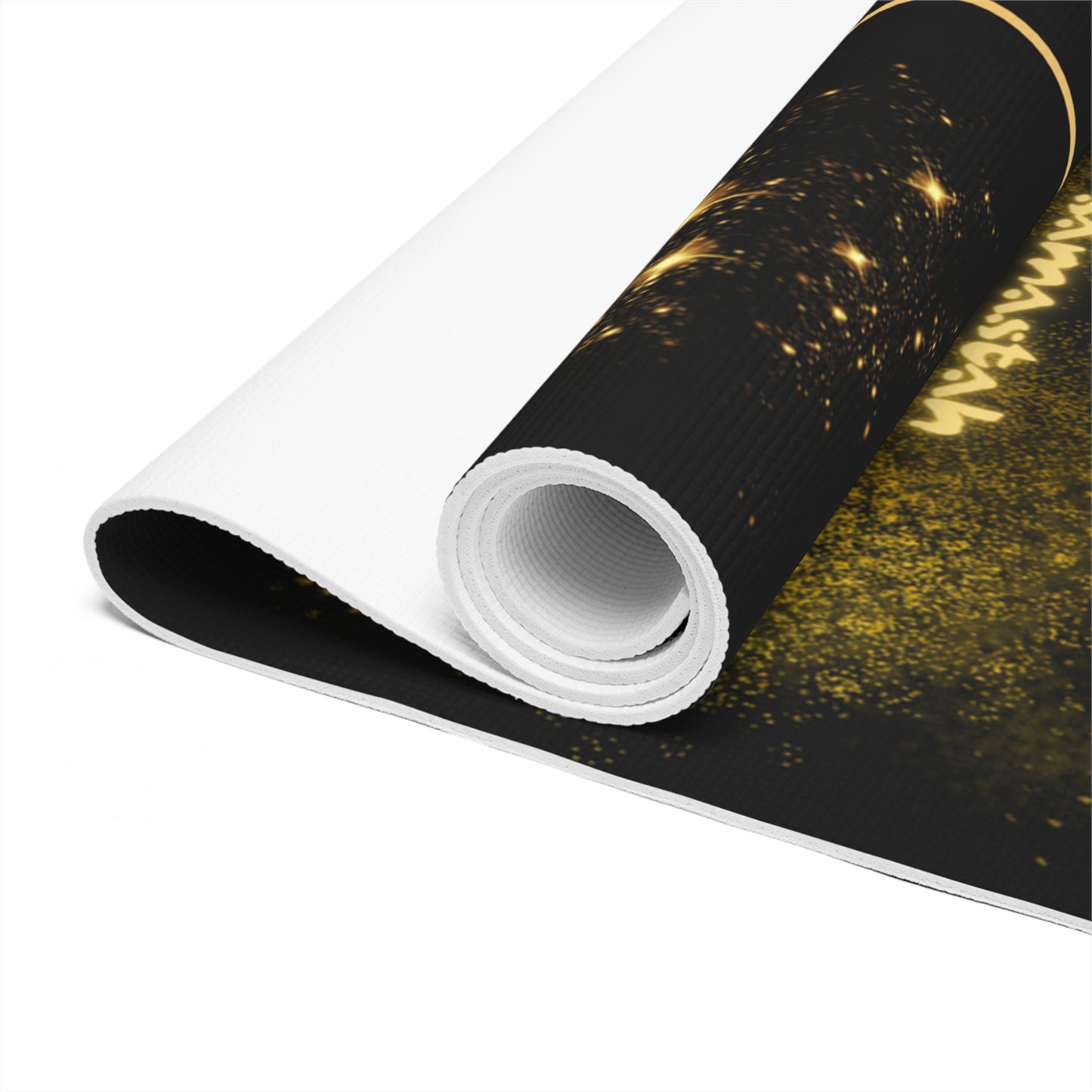 Chamanic Enlightened Yoga Mat (Black & Gold)