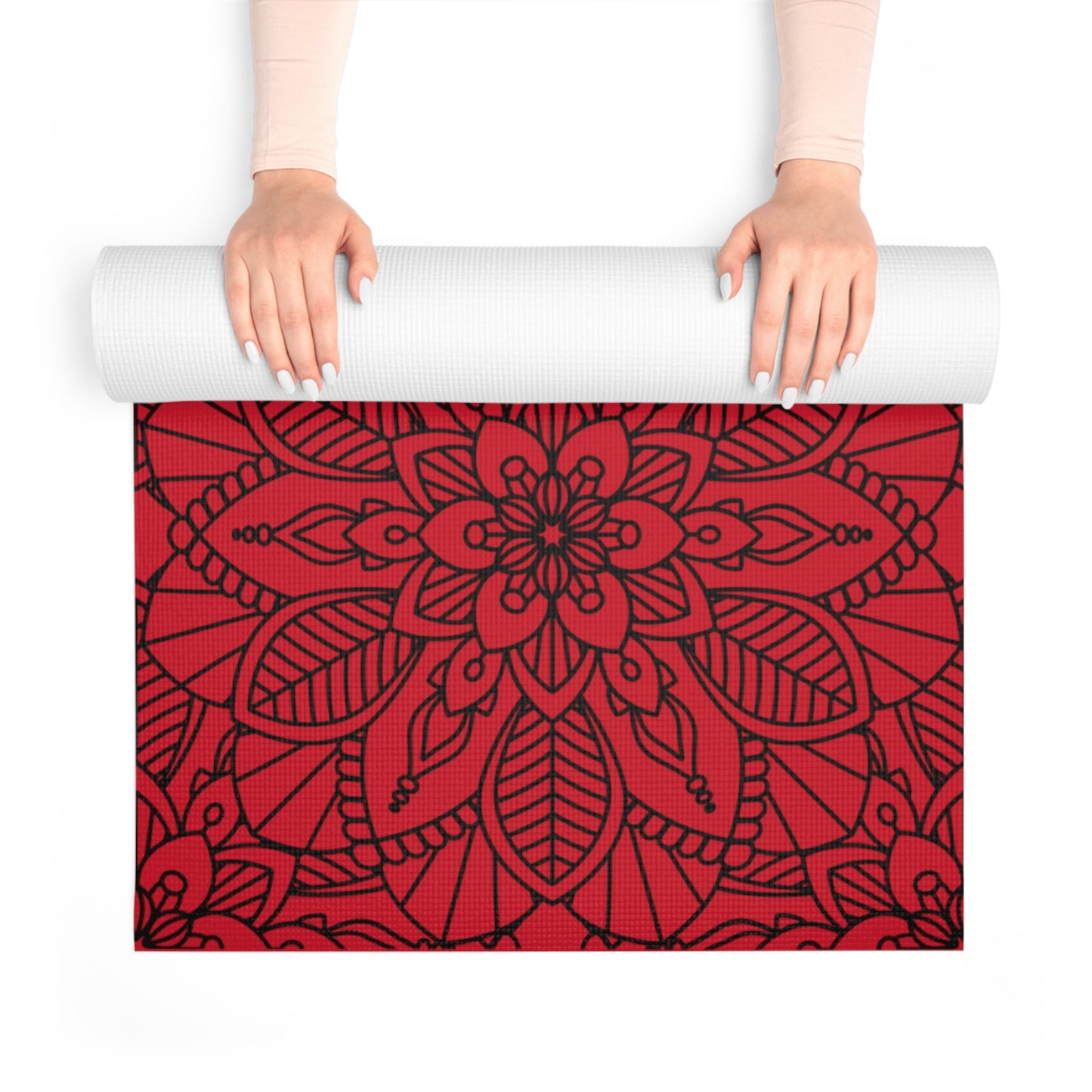 Chamanic Mandala Yoga Mat (Red)