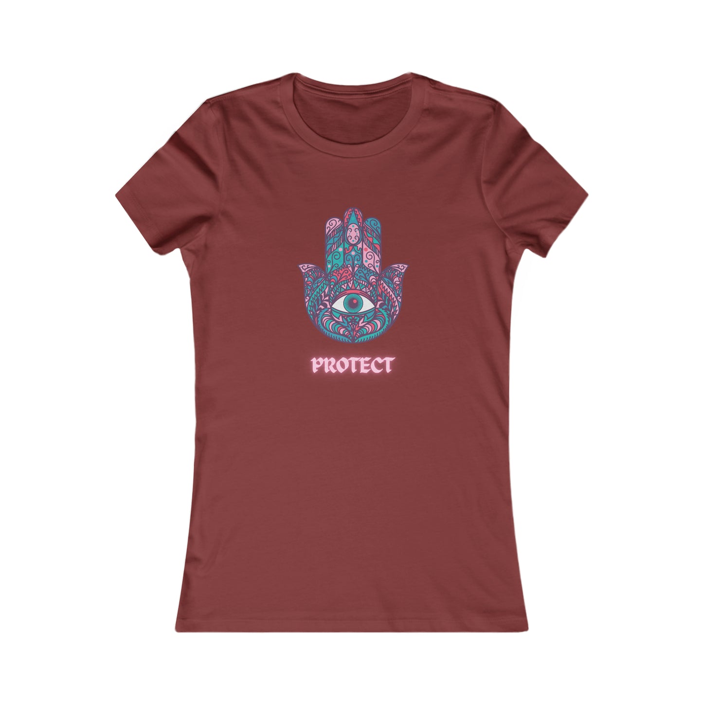 Protect Hamsa Hand - Women's Slim Fit Tee by Chamanic