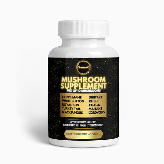 CHAMANIC Mushroom Supplement Mix of 10 Mushrooms - 60 capsules