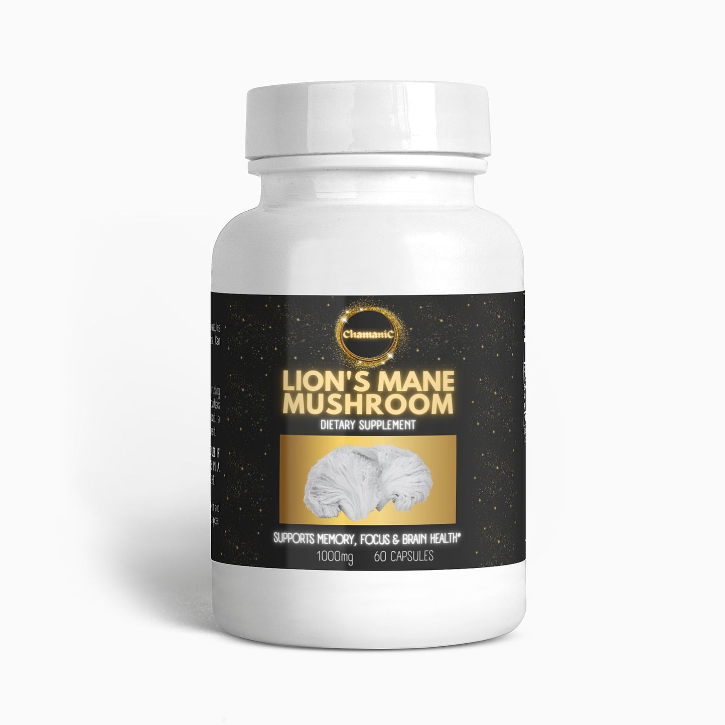 CHAMANIC Premium Lion's Mane Mushroom Capsules - 60 Count